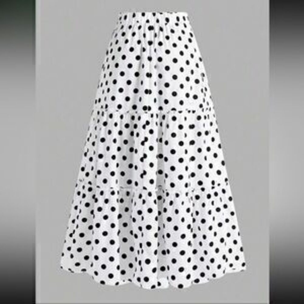 Polka dots maxi skirt - Picture 2 of 3